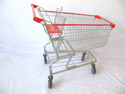 AOD1002-American style shopping trolley 150L